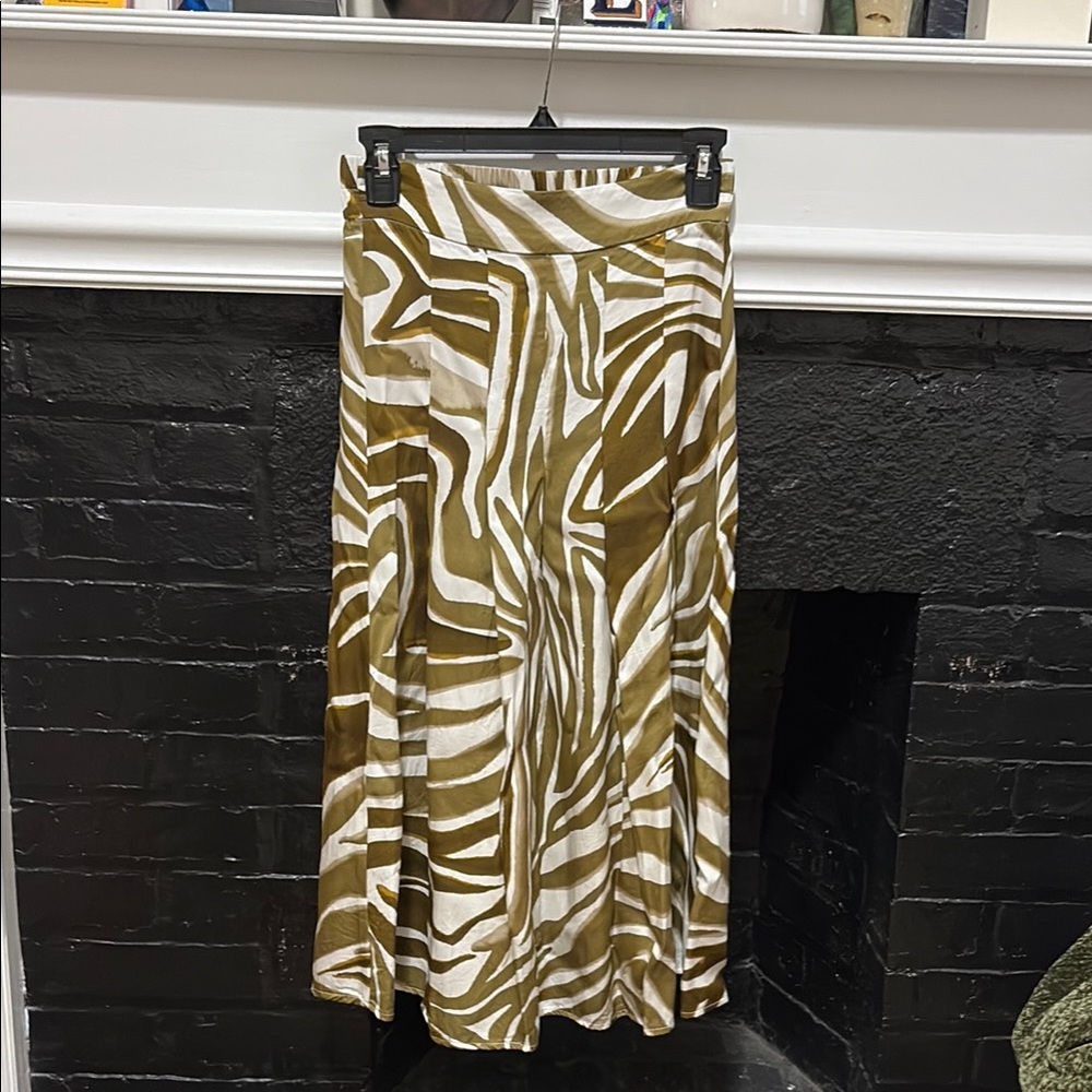 Tahari Printed Midi Skirt